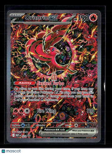 2025 Scarlet & Violet Mega Evolution Oricorio EX Holo Special Illustration Rare SAR #024