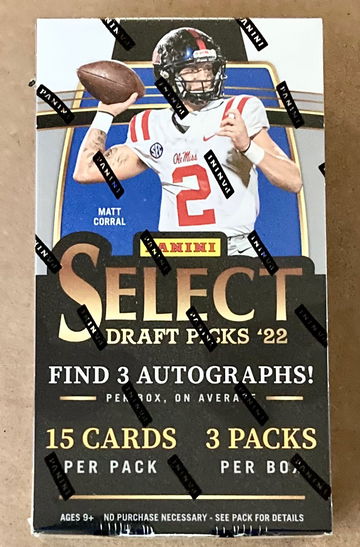 2022 Panini Select DP Football Hobby Box Factory Sealed