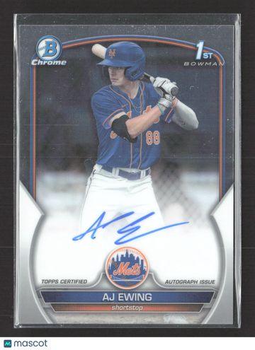 2023 Topps Bowman Chrome AJ Ewing #CDA-AE 1st Bowman