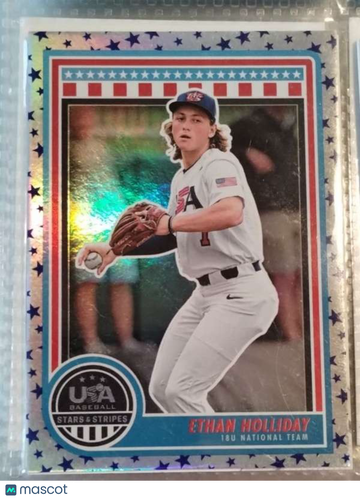 2025 Panini - Stars and Stripes USA Baseball - Stars Ethan Holliday #14