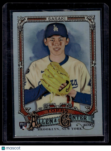 2025 Topps Allen & Ginter Roki Sasaki #92 Chrome Refractor RC