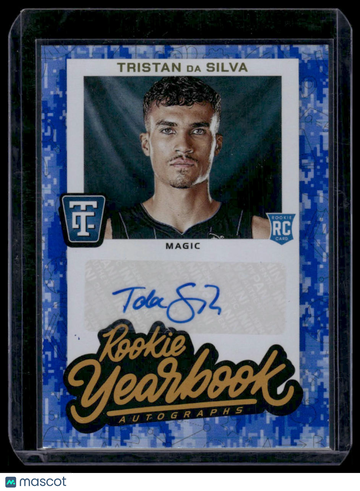 2024-25 Panini Totally Certified Rookie Yearbook Autographs Tristan Da Silva #RYA-SIL Blue Mirror /35 RC Panini Authenti