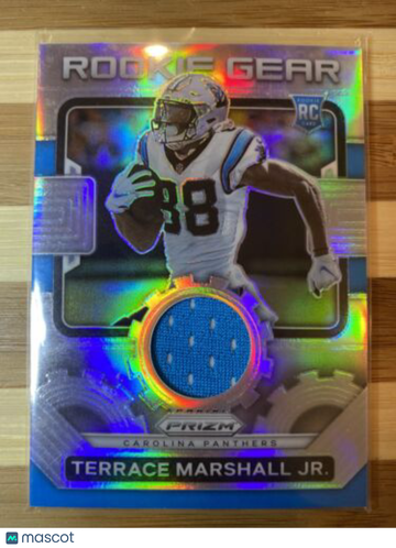 2021 Prizm Terrace Marshall Jr. Rookie Gear Patch SILVER #RG-18 Panini Panthers