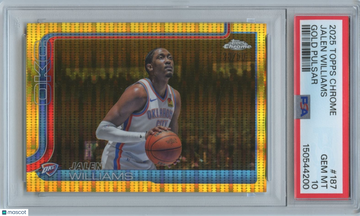 2025-26 Topps Chrome Jalen Williams #187 Gold Pulsar Parallel/Variety PSA 10