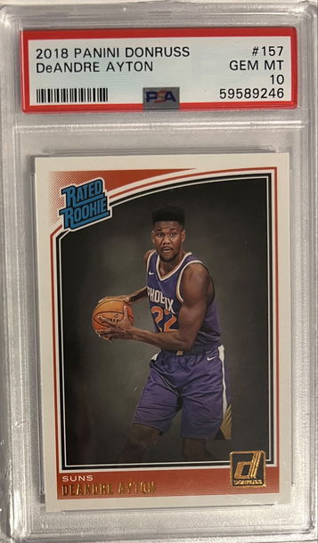 2018 Donruss DeAndre Ayton Rookie PSA 10 Suns
