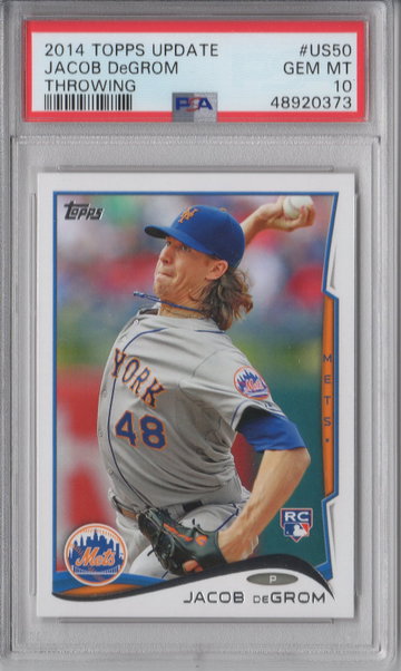 2014 Topps Update Jacob DeGrom Throwning PSA 10