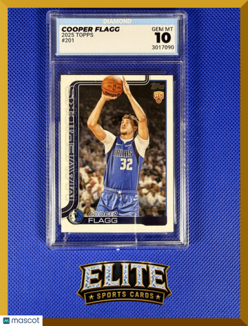 2025 Topps Cooper Flagg #201 RC Diamond 10