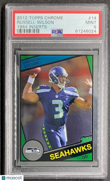 Russell Wilson 2012 Topps Chrome 1984 Inserts #14 RC Rookie Steelers - PSA 9