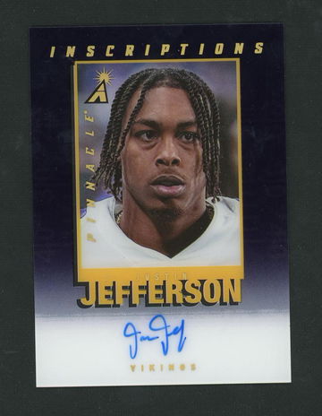 2022 Panini Pinnacle Inscriptions Justin Jefferson #PI-JJ Auto