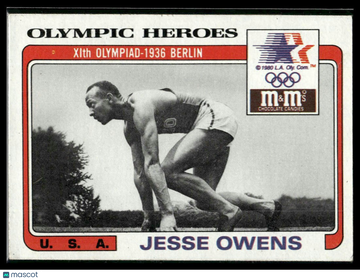 1983-84 Topps M&M's Olympic Heroes Jesse Owens #31