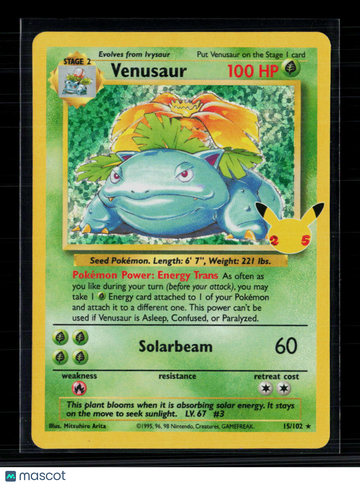 Pokemon 2021 Celebrations Venusaur #15/102