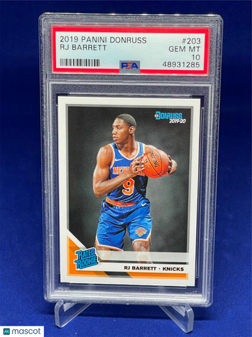 2019 Panini Donruss RJ Barrett #203 PSA 10
