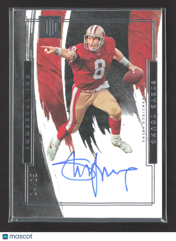 2022 Panini Impeccable Immortal Ink Steve Young #IMI-SYO 24/25 Auto