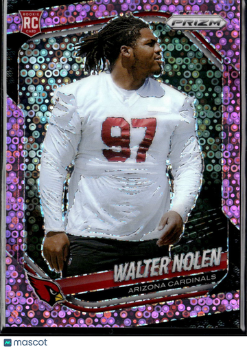 Walter Nolen 2025 Panini Prizm RC Pink Disco /25 Arizona Cardinals