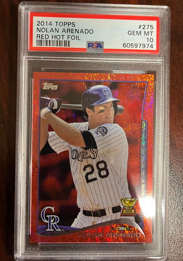 2014 Topps #275 Nolan Arenado Red Hot Foil PSA 10 GEM MINT Rookie Cup
