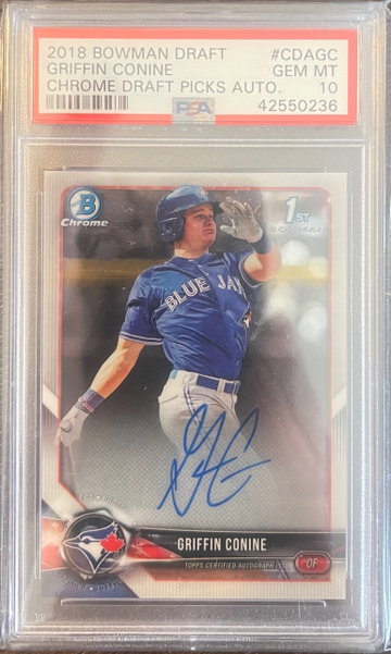 2018 Bowman Draft Griffin Conine auto 
