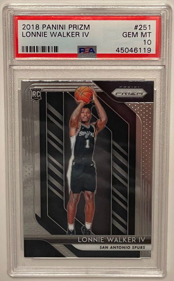 2018 Panini Prizm Lonnie Walker Rookie RC #251 PSA 10