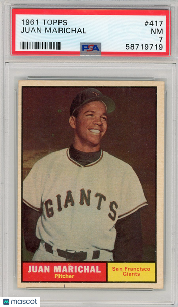 1961 Topps Juan Marichal #417 PSA 7