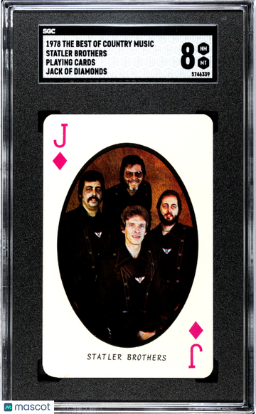 1978 The Best Of Country Music Playing Cards Statler Brothers Rookie SGC 8