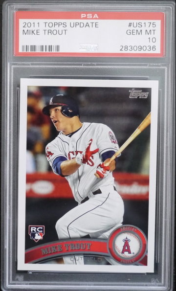 PSA 10 - 2011 TOPPS UPDATE MIKE TROUT RC #US175