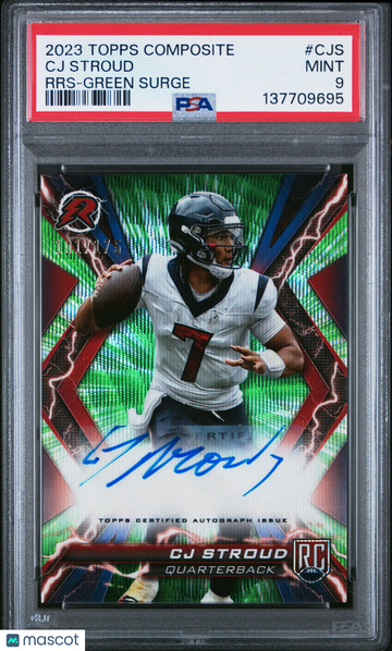 2023 Topps Composite Resurgence Rookie Signatures CJ Stroud #CJS RRS Green PSA 9