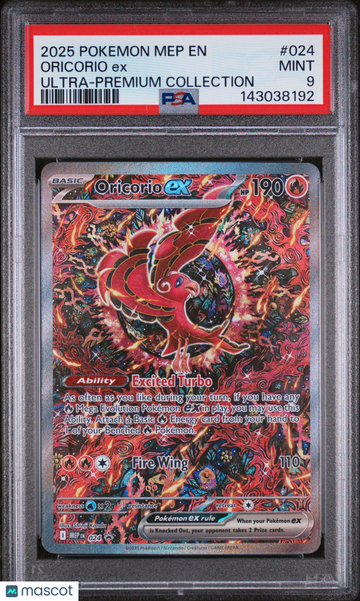 Mega Evolution Oricorio EX Holo Black Star Promo PSA 9 #024