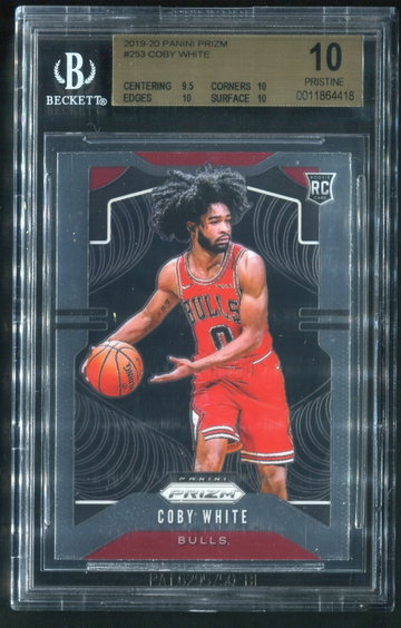 Coby White 2019 prizm bgs 10