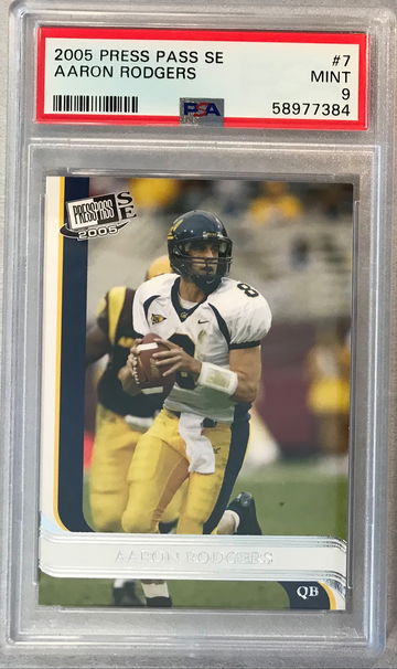 Aaron Rodgers 2005 Press Pass SE Rookie Card #7 - PSA 9 MINT - Packers