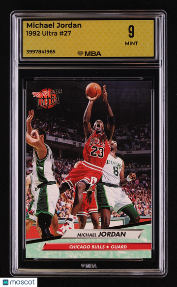 1992 Ultra Michael Jordan #27 MBA 9
