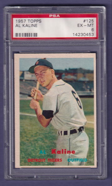 1957 Topps #125 Al Kaline PSA 6