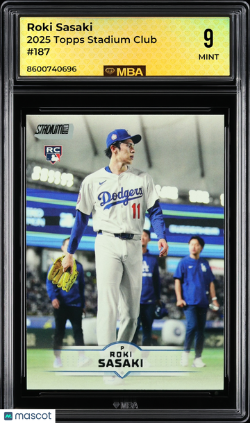 2025 Topps Stadium Club Roki Sasaki #187 MBA 9