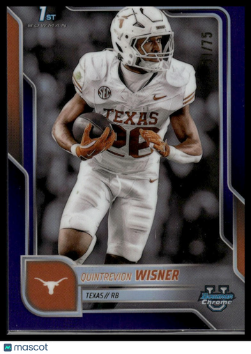2025 Bowman University Chrome Quintrevion Wisner #169 Purple Refractor SN