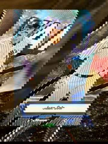 2024 Topps Stadium Club JUAN SOTO #/99 BLACK Triumvirates New York Yankees TRI-7