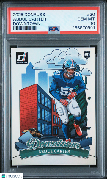 2025 Donruss Downtown Abdul Carter #20 PSA 10