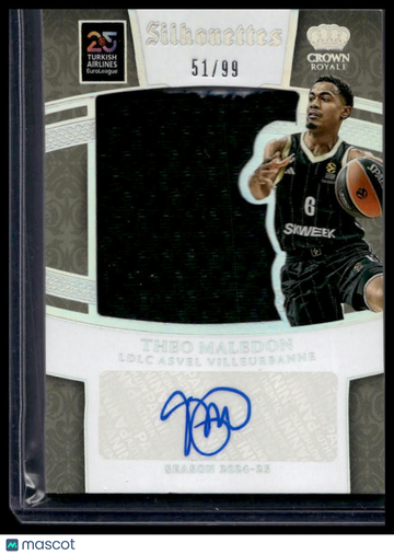 2024-25 Panini Crown Royale Silhouettes Theo Maledon #SIL-THE /99 Autograph Patch Panini Authentic