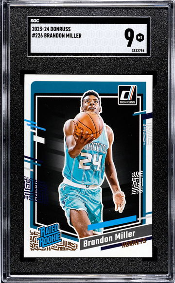 2023 Donruss Brandon Miller #226 RC SGC 9