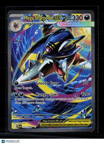 Pokemon 2025 Mega Evolution – Phantasmal Flames Mega Sharpedo EX SAR #127/94