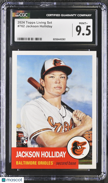 2024 Topps Living Set Jackson Holliday #762 CGC 9.5