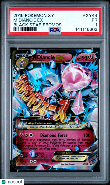 2015 Pokemon Xy Black Star Promos M Diancie EX Black Star Promos PSA 1 #XY44
