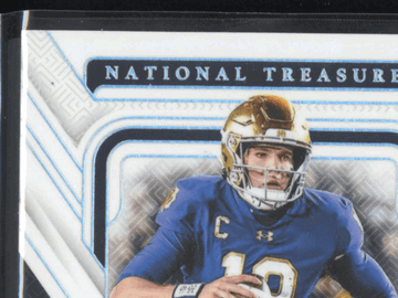 2025 Panini National Treasures Collegiate Riley Leonard #RS-RLD RC Rookie Auto /49 Panini Authentic