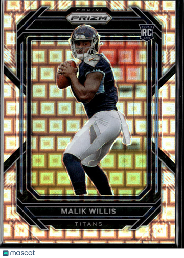 2023 Panini Prizm Malik Willis #303 Orange Ice RC