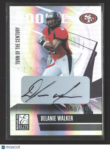 2006 Donruss Elite Turn of the Century Delanie Walker #136 /100