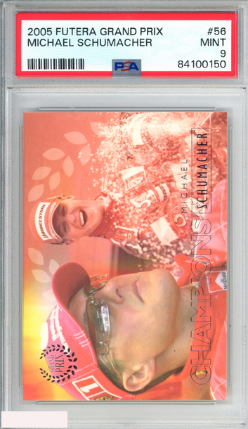 2005 FUTERA GRAND PRIX MICHAEL SCHUMACHER #56 PSA 9 MINT