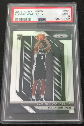 2018 Panini Prizm #251 Lonnie Walker IV RC Rookie PSA 9 Mint