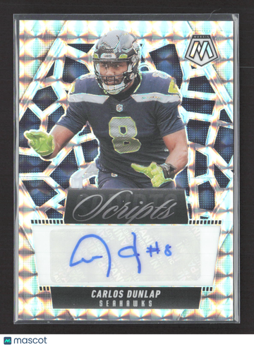 2025 Panini Mosaic Scripts Carlos Dunlap #SCR-CDP Auto
