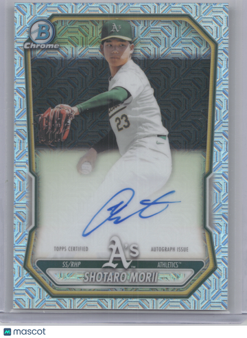 2026 Bowman Chrome Mega Autograph Shotaro Morii #BMA-SM Mojo Refractor