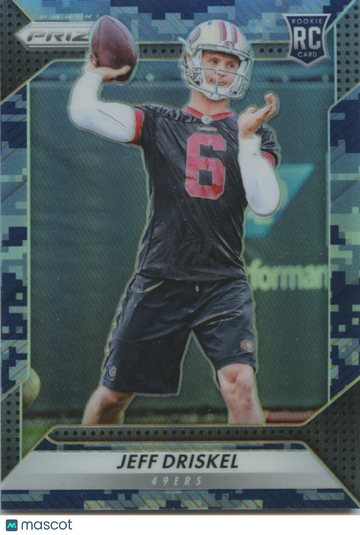 Jeff Driskel 2016 Rookie Camo Prizm Panini Authentic San Francisco 49ers