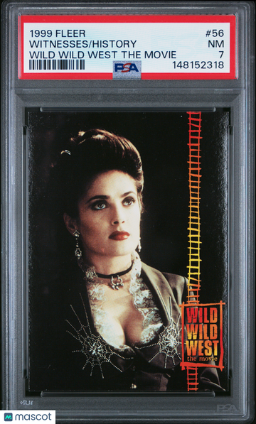1999 Fleer Wild Wild West The Movie RITA ESCOBAR SALMA HAYEK ROOKIE #56 PSA 7
