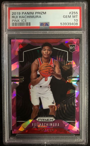 2019 Panini Prizm Rui Hachimura Pink Ice PSA 10
