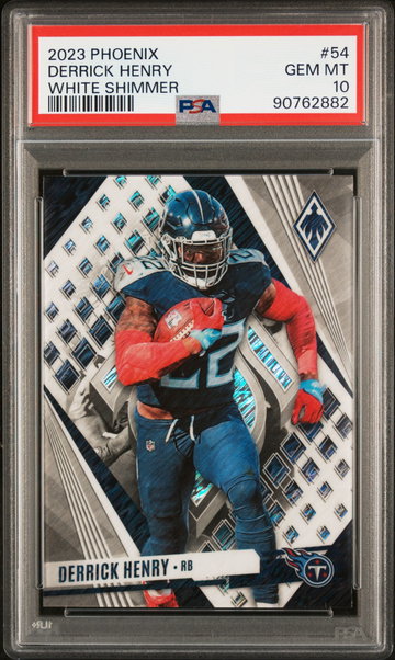 2023 Panini Phoenix White Shimmer Derrick Henry #54 PSA 10